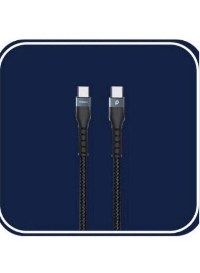 PROMASS Type C charging cable 2 meters anticutting fabric supports 60W fast charging - Image 2