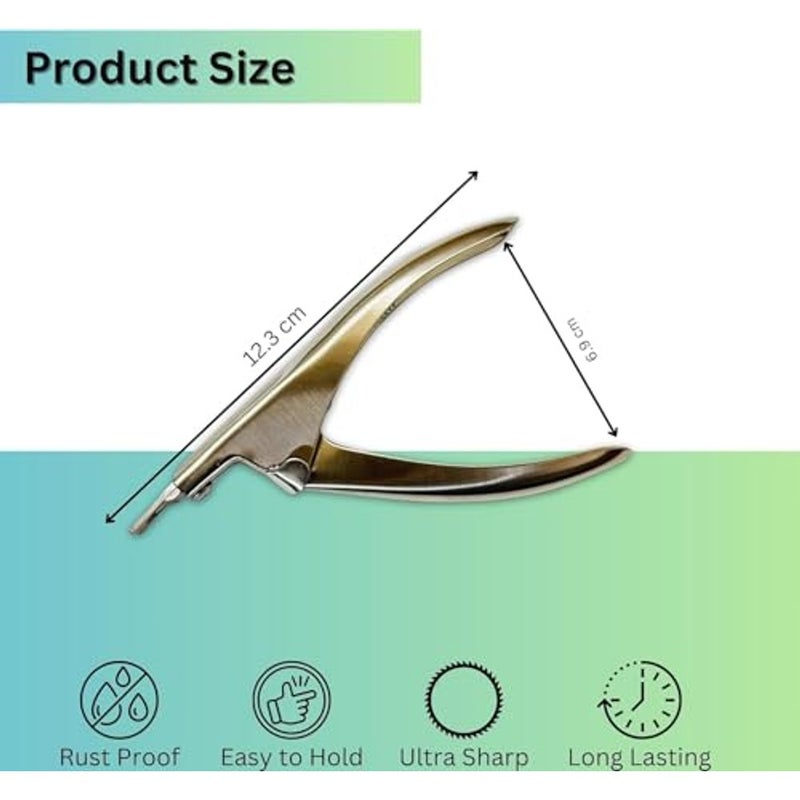 ALKAYAN Professional Nail Clippers Nail Cutters Tip Acrylic Nail Clippers – Sharp, Rustproof Cutter for False Gel and Artificial Nails, Ideal for Manicure and Pedicure Trimmer Nail Care Tools-silver - Image 2