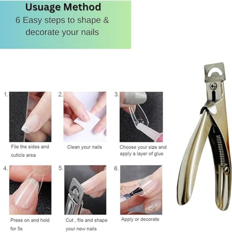 ALKAYAN Professional Nail Clippers Nail Cutters Tip Acrylic Nail Clippers – Sharp, Rustproof Cutter for False Gel and Artificial Nails, Ideal for Manicure and Pedicure Trimmer Nail Care Tools-silver - Image 5