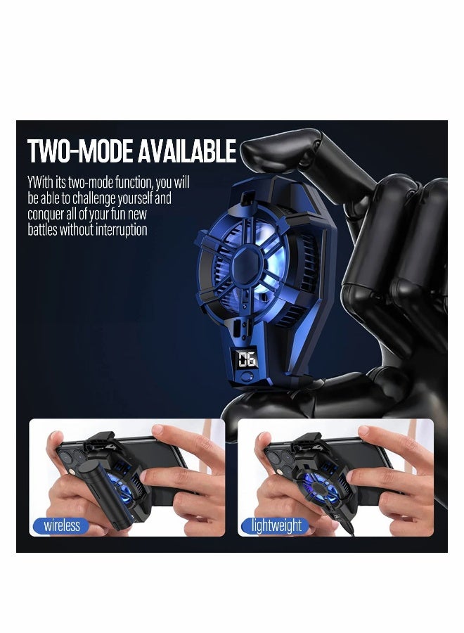 Loquat Phone Cooler with Rechargeable Battery, Phone Cooling Fan for Gaming Fit All Types of iPhone Android Smartphones - Image 2