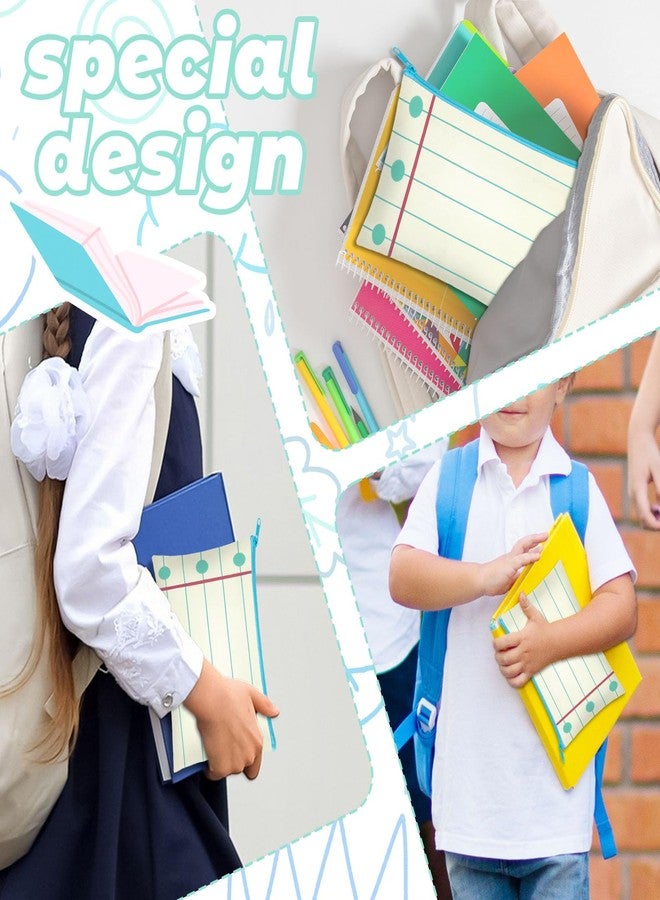 Demonwer 12 Pcs Back to School Gifts Pencil Case Line Drawing Patterns Pencil Pouch 7.1×4.3 Inch Pencil Box Pencil Bag for Classroom Prize Back to School Student Favor Supplies - Image 5