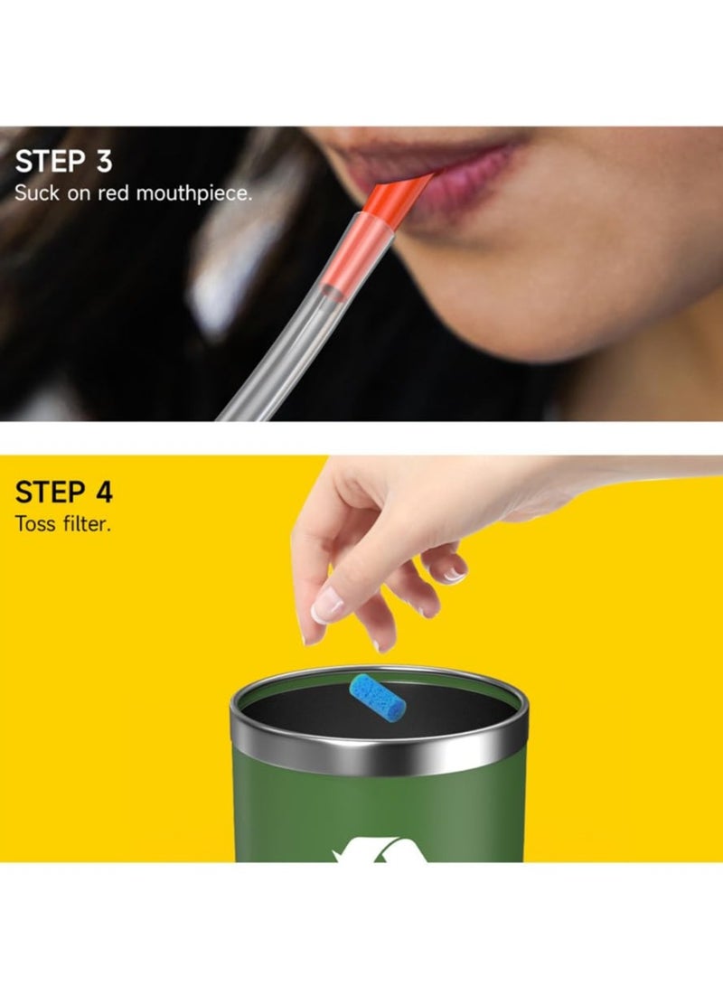 Baby Nasal Aspirator Mucus Sucker Nose Cleaner with 20 Clear Additional Filters