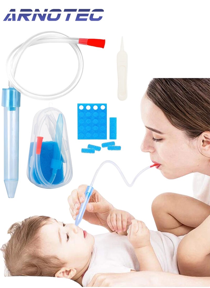 ARNOTEC Baby Nasal Aspirator Mucus Sucker Nose Cleaner with 20 Clear Additional Filters  - Image 1