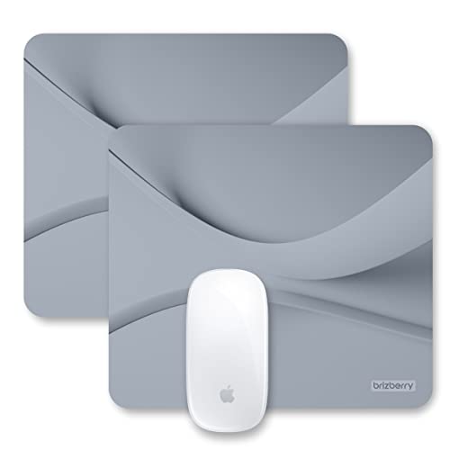 ARTBRIZ® Brizberry Art-Pro Mouse Pad, Optimised for Speed and Precision, Premium Anti Skid Rubber Base, for Office Desktop Laptop PC Mac, 240mm x 240mm x 3mm (115S - Pack of 2) - Image 1