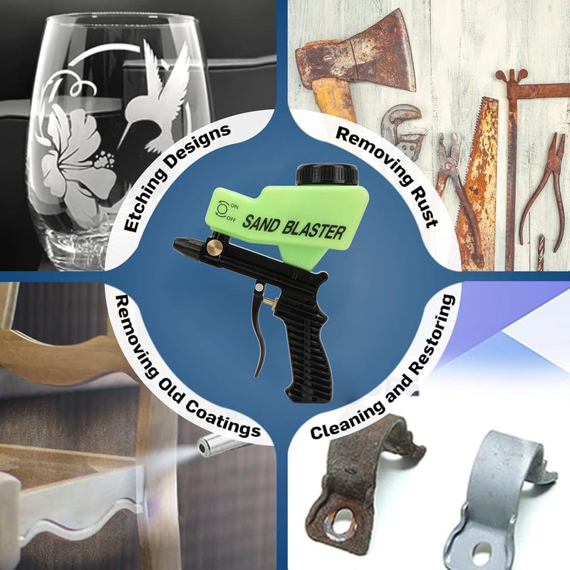 أداة رش الرمل، أداة النفخ الرملي، أداة الحفر، طلاء الزجاج، أداة هوائية صغيرة، أداة يدوية، مسدس مطلي، طلاء المسدس، آلات النفخ الرملي - Image 4