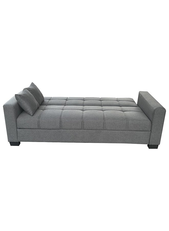 MAF furniture - أريكة ماف مع سرير، أريكة نوم من القماش، أريكة سرير بثلاثة مقاعد، أريكة غرفة معيشة بتصميم عصري، ماف-S399 باللون الرمادي - Image 1