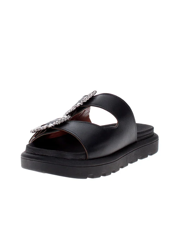 VIZZANO Vizzano Ladies Flat Sandals Black | Made In Brazil