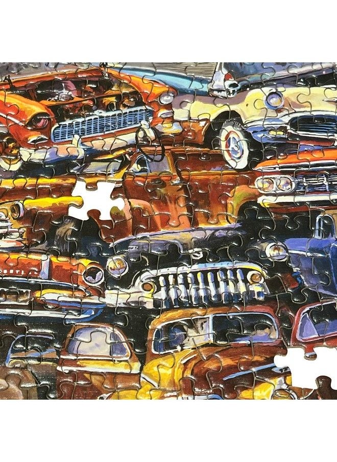 TDC Games - Classic Car Puzzle Fabulous 50S Junkpile By Dale Klee 1000 Piece Jigsaw Puzzle For Kids And Adults 26.75 X 19.25 Inches Educational Puzzles Difficult And Challenging Classic Car Puzzle - Image 1