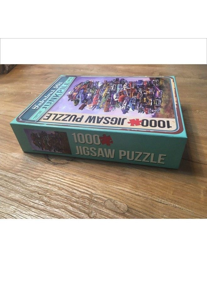 TDC Games - Classic Car Puzzle Fabulous 50S Junkpile By Dale Klee 1000 Piece Jigsaw Puzzle For Kids And Adults 26.75 X 19.25 Inches Educational Puzzles Difficult And Challenging Classic Car Puzzle - Image 1