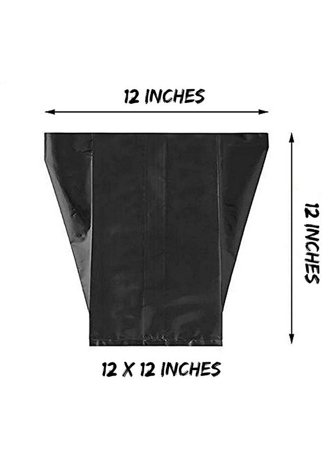 Go Garden أكياس نباتات بلاستيكية محمية من الأشعة فوق البنفسجية من غو غاردن | أكياس نباتات للحديقة المنزلية | (أسود، 12 × 12 بوصة) - 50 قطعة - Image 2