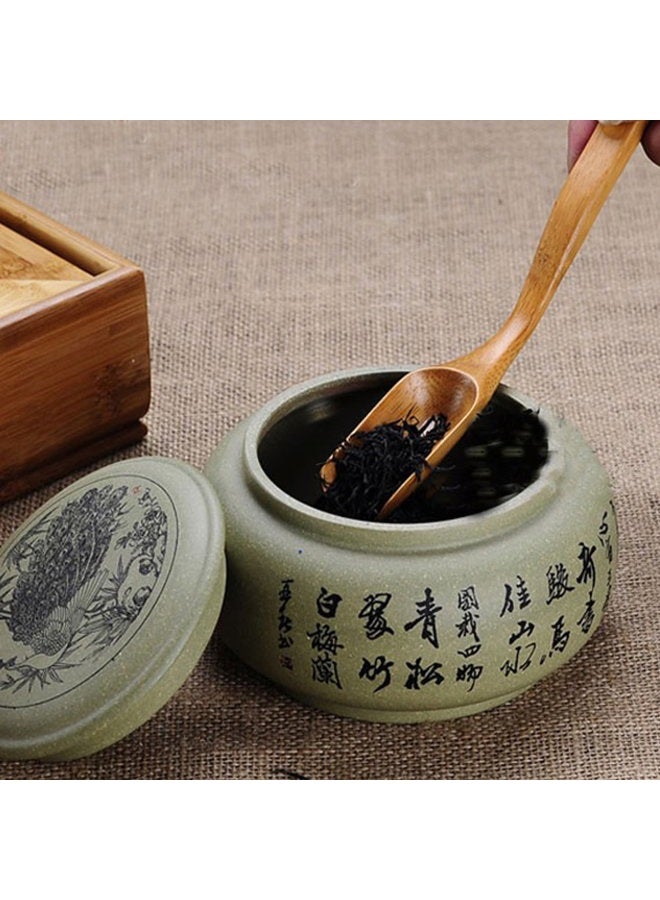 Cucumis Natural Bamboo Tea Spoon Accessories Kung Fu Tea Spade 6 Pcs - Image 2