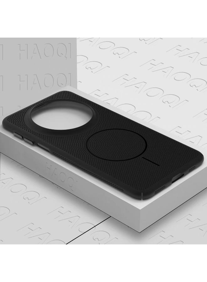 For Huawei Series Dopamine Honeycomb Heat Dissipation Mesh Magnetic Hard Phone Case