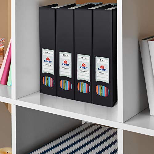 Acrimet Magazine File Holder, Durable Rack, Space-Saving Organizer (Plastic) (Black Color) (2 pack) - Image 5