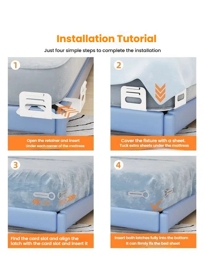General The artifact for fixing the bed sheet is safe, needle-free, anti-displacement, anti-running, non-slip, non-shifting bed sheet, fixed bed sheet holder  - Image 3