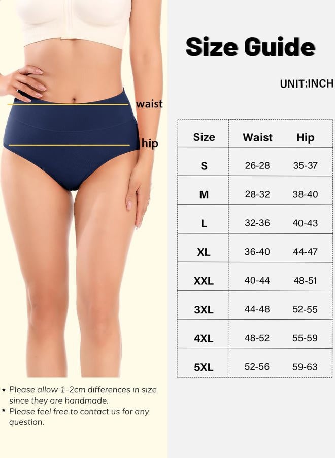 Molasus Incontinence Underwear for Women High Absorbency Period Leakproof Cotton Underwear Heavy Flow Menstrual Protective Panties Bladder Control Briefs 3 Pack,Multicolor,Large - Image 5