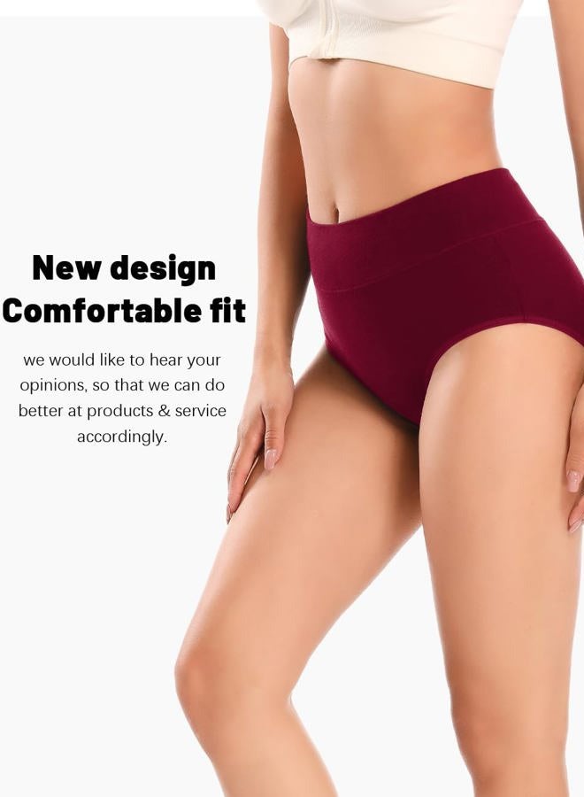 Molasus Incontinence Underwear for Women High Absorbency Period Leakproof Cotton Underwear Heavy Flow Menstrual Protective Panties Bladder Control Briefs 3 Pack,Multicolor,Large - Image 2
