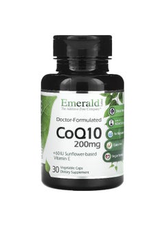 Emerald Laboratories Emerald Laboratories, CoQ10, 200 mg, 30 Vegetable Caps  - Image 1