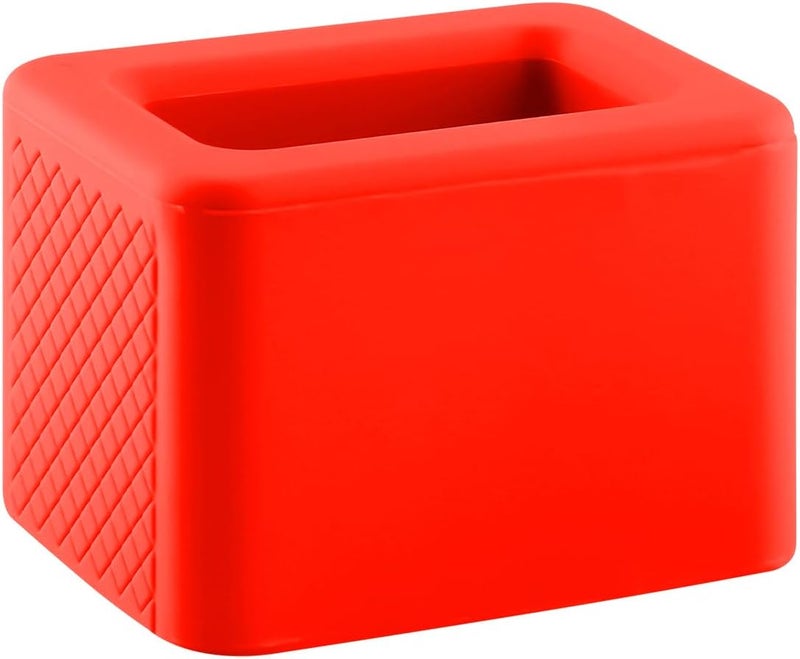 Thyonta Silicone Car Seat Belt Clip Holder - Durable Booster Seatbelt Retainer in Red - Image 1