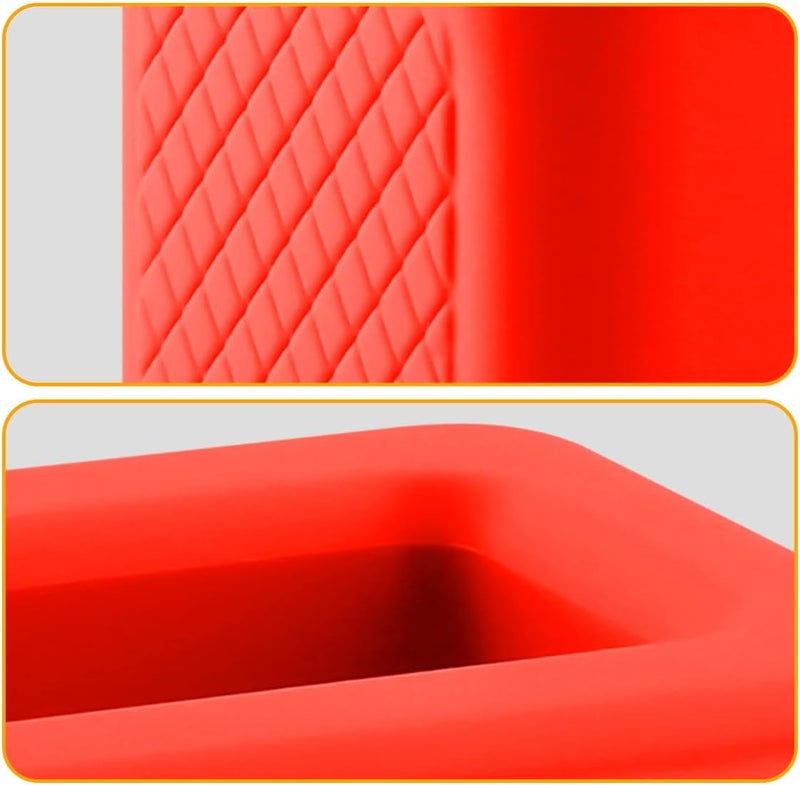 Thyonta Silicone Car Seat Belt Clip Holder - Durable Booster Seatbelt Retainer in Red - Image 3