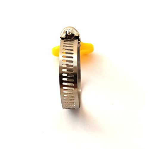 BATH GURU Stainless Steel Hand Adjustable Worm Gear Key Type Hose Clamps .75, 1, 1.25, 1.5 Inch Gas Water Tap Garden Pipe Clamp Clips for Plumbing & Multi Uses (Pack Of 16, Multi Sizes) - Image 5
