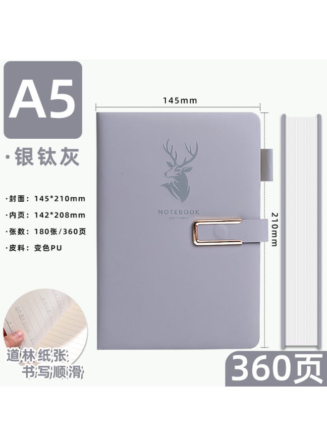 Amari A5 Notebook Business Office Work Meeting Recording Book Simple Buckle Thickened Notepad Printable Logo - Image 1