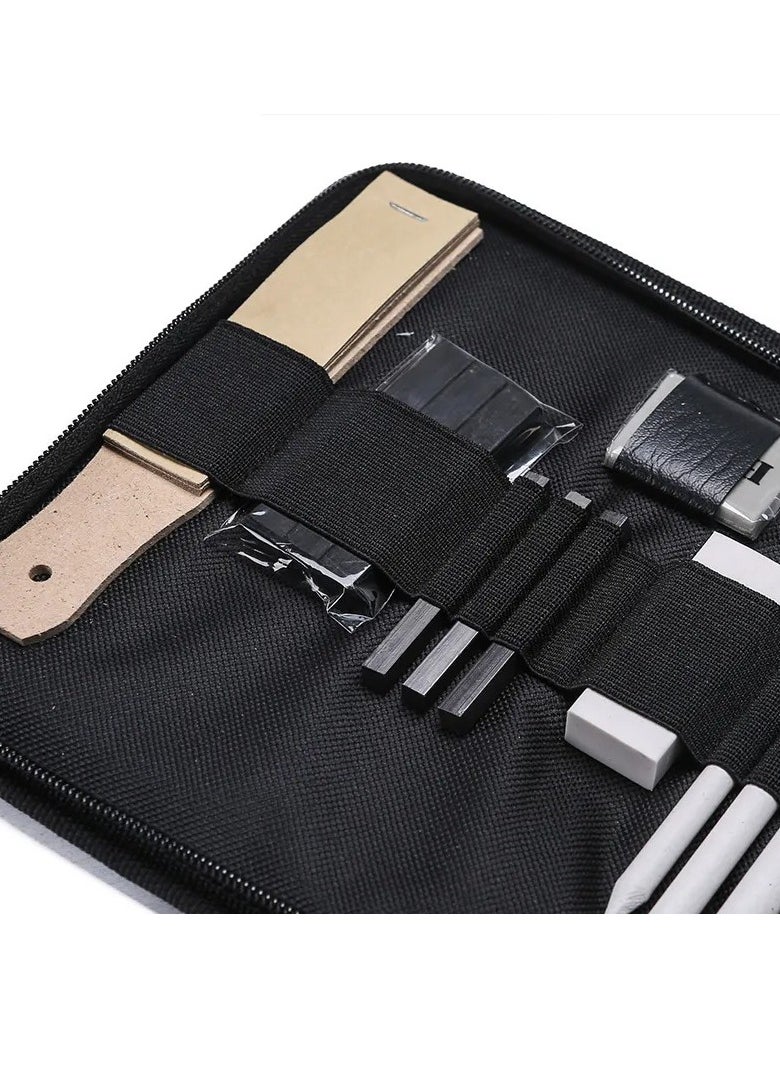 AMBERJACK - 35-Piece Sketching Charcoal Pencil Set Sketch Paperbook Artists Drawing Shading Artwork - Image 1