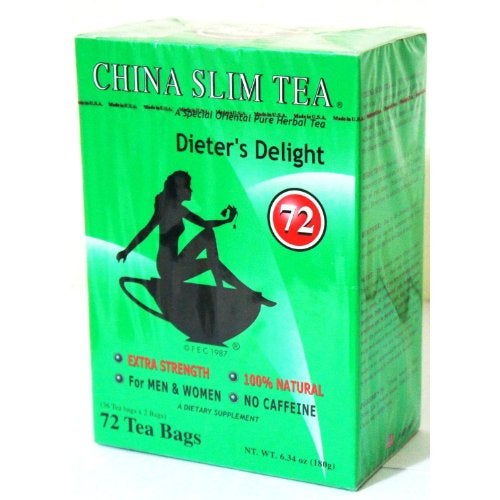 China Slim Tea Dieter's Delight 72 Tea Bags (NET WT 6.34 OZ (180 g) Made in USA - Image 1