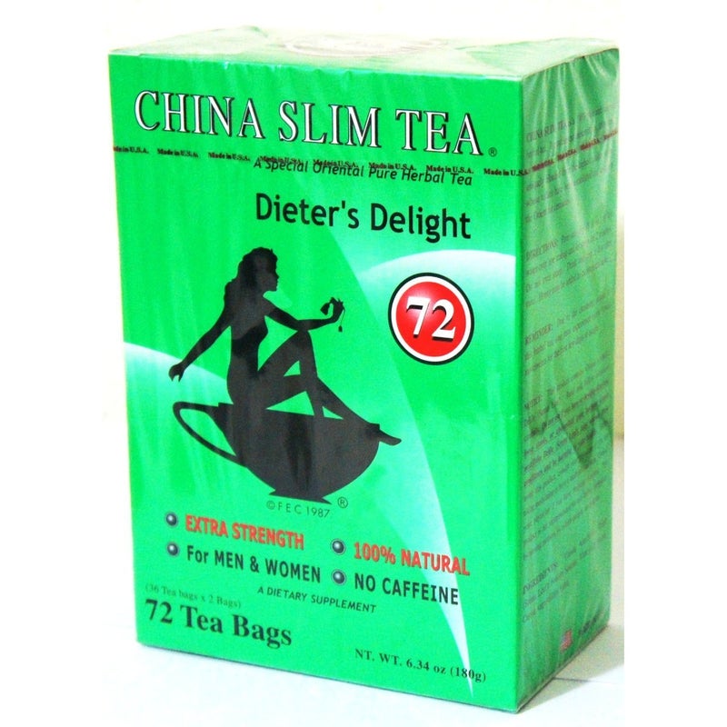 China Slim Tea Dieter's Delight 72 Tea Bags (NET WT 6.34 OZ (180 g) Made in USA - Image 5