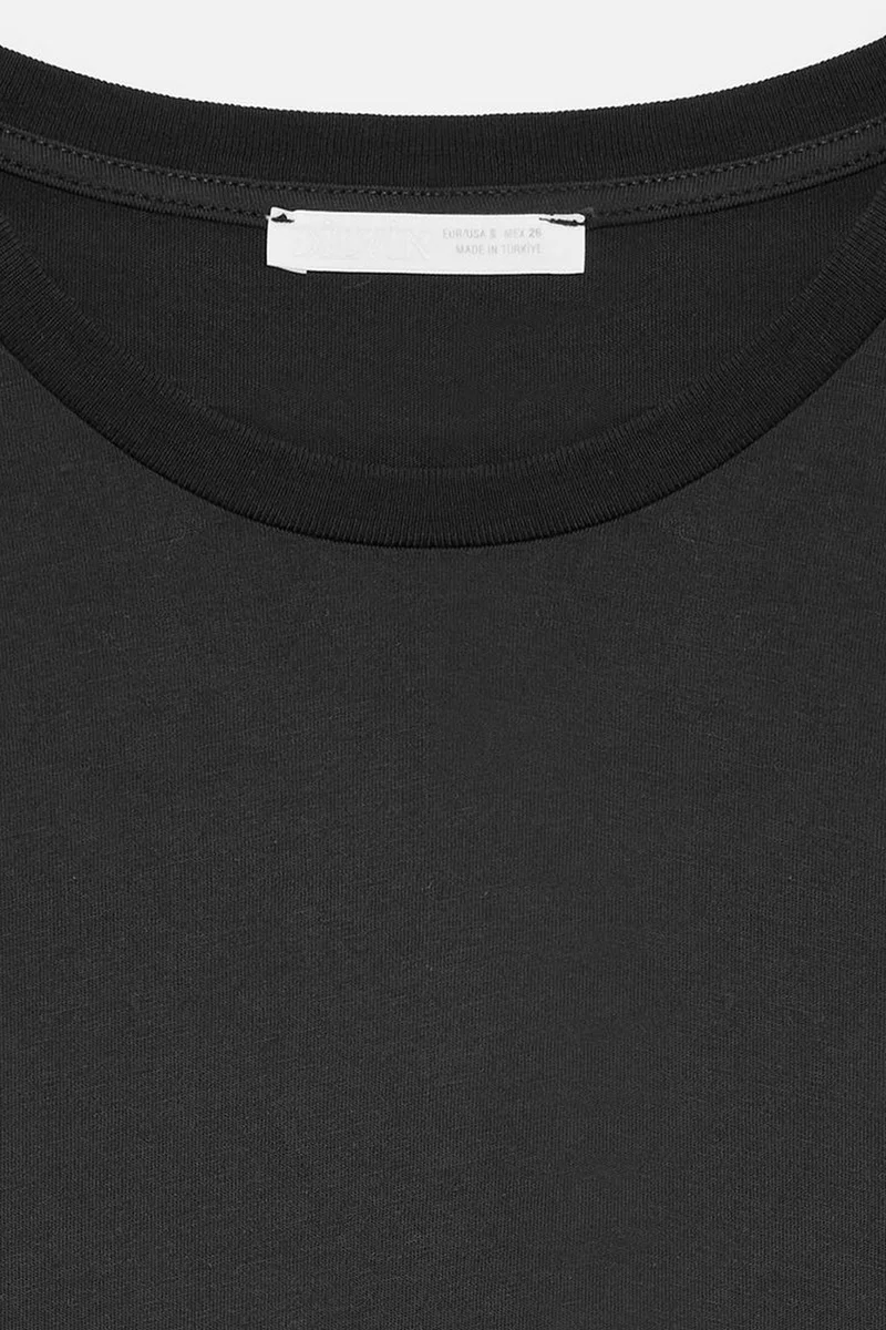 Dilvin Black DILVIN Women's Cotton Crew Neck T-Shirt for Women | Best Price UAE