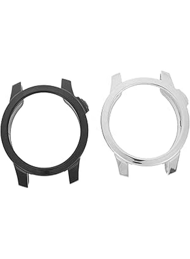 2Pcs Clear TPU Protective Cover For Smartwatch Scratch Resistant Half Cover Design - Image 1