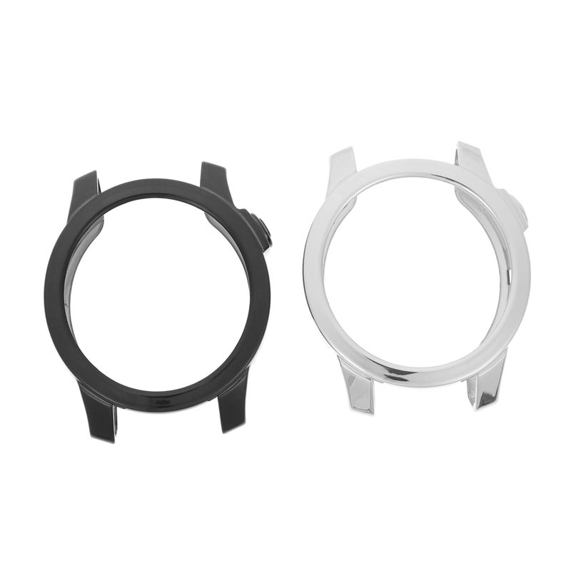 2Pcs Clear TPU Protective Cover For Smartwatch Scratch Resistant Half Cover Design - Image 2
