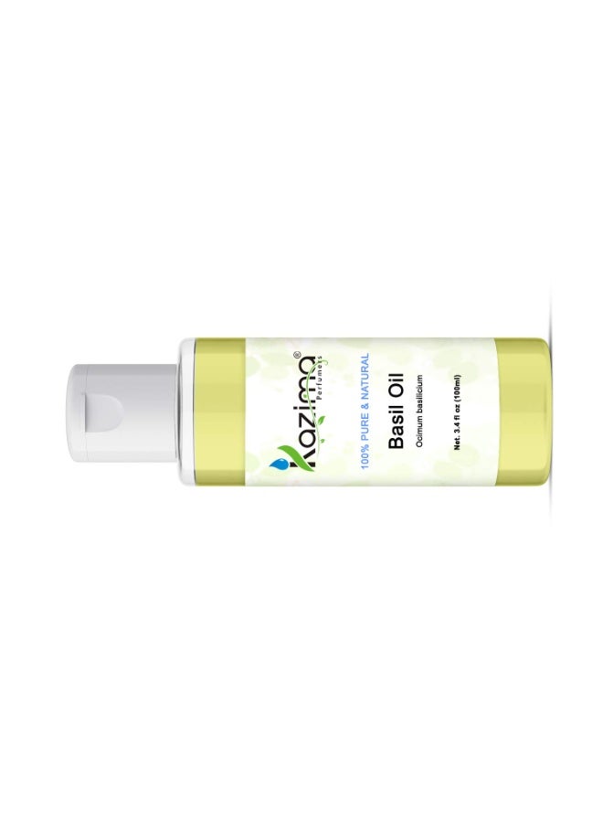 كازيما زيت كازيما (KAZIMA) العطري من ريحان التولسي - زيت طبيعي نقي 100% بجودة علاجية للعناية بالبشرة والشعر (100 مل) - Image 2