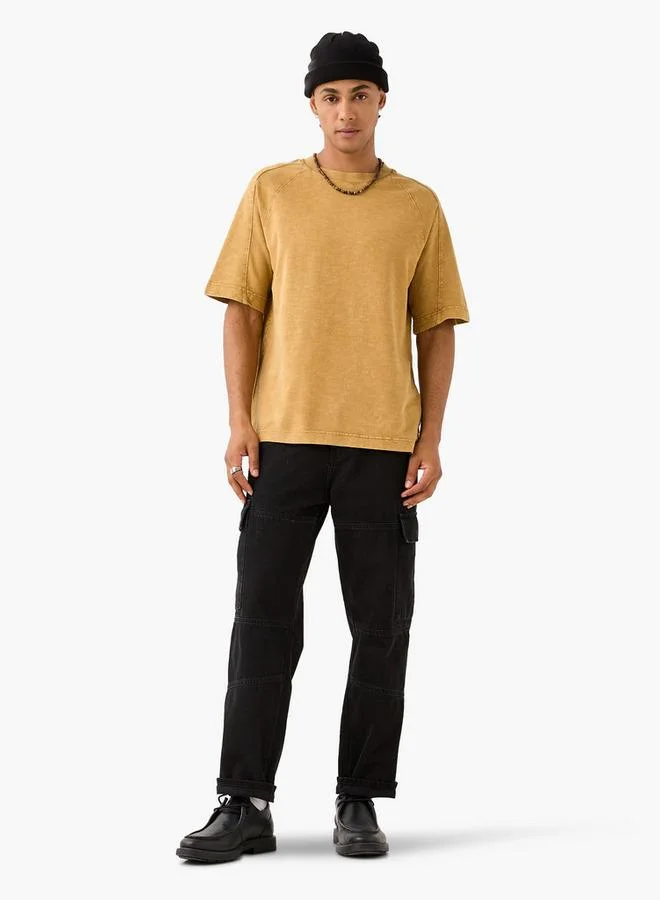 Lee Cooper Lee Cooper Panelled T-shirt with Crew Neck