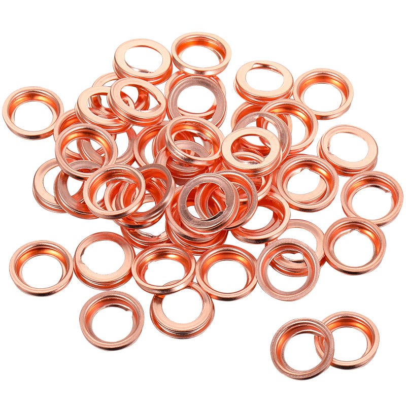 مطرقة 50 قطعة من حشوات صمامات تصريف نيسان 12 مم حشوات صمامات تصريف الزيت من الألمنيوم متوافقة مع إنفينيتي الجزء 11026JA00A