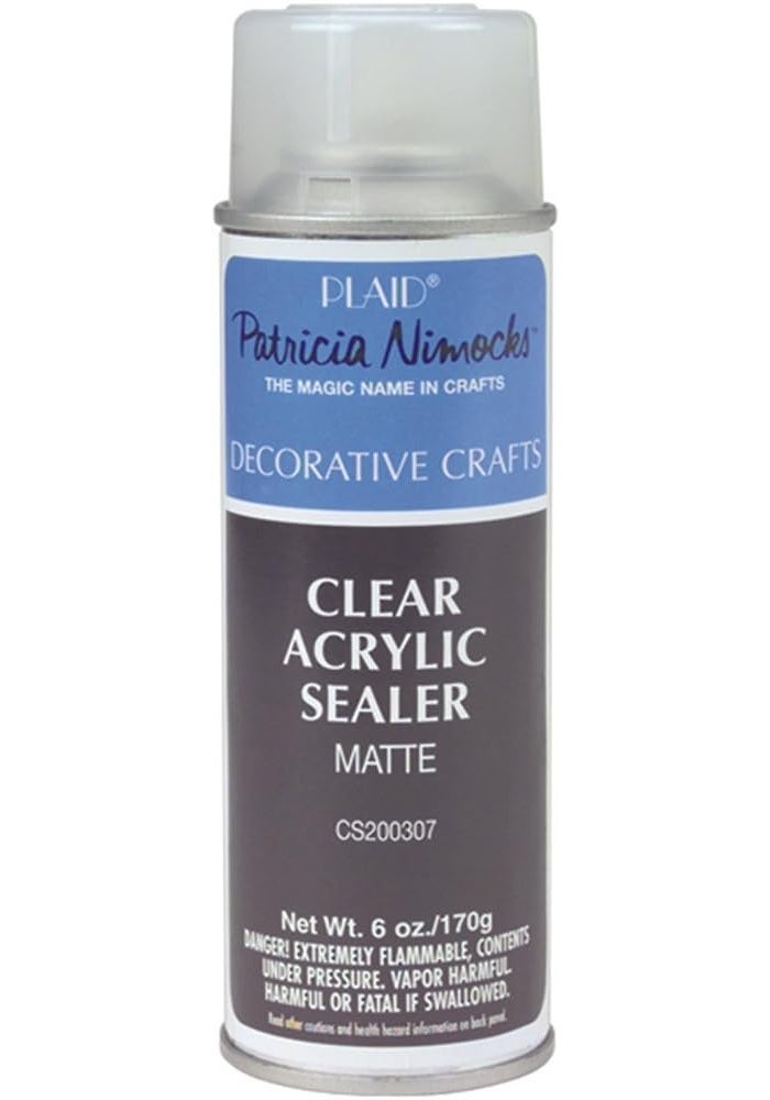 Plaid Craft Clear Acrylic Sealer Aerosol Spray - 6 Ounce Matte Finish