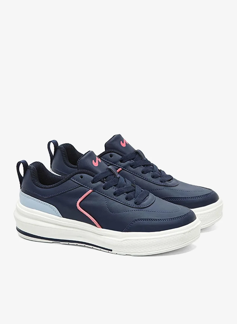 Campus  Women Ogl-07 Memory Foam Lace-Up Sneakers-Navy for Women | Best Price UAE