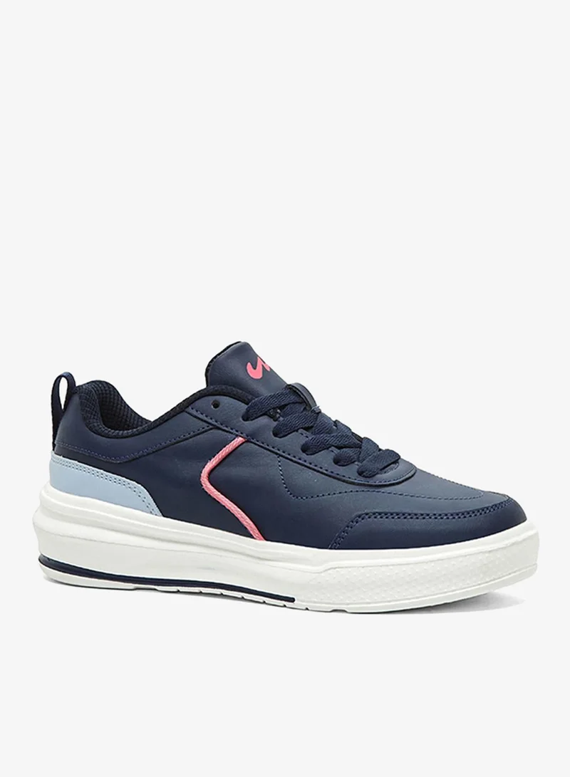 كامبس Women Ogl-07 Memory Foam Lace-Up Sneakers-Navy