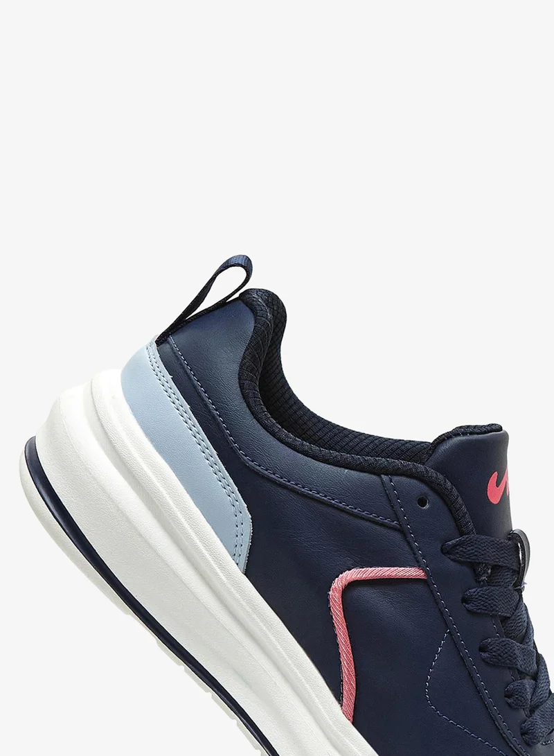 Campus  Women Ogl-07 Memory Foam Lace-Up Sneakers-Navy for Women | Best Price UAE