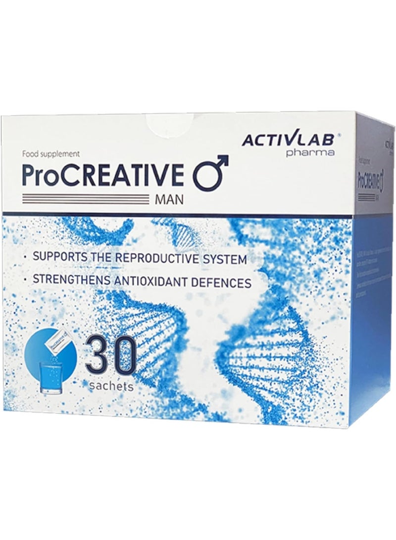 Activlab Pharma Activlab Procreative Man Sachet, Male Health & Supplement, 30 Sachets - Image 2