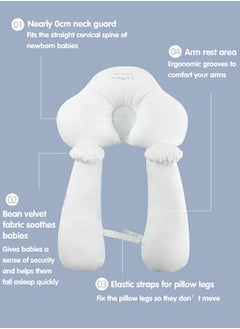 Super ZYouth Baby Head Shaping Pillow, Baby Anti-startle Sleeping Pillow for 0-36 Months Babies, Portable and  Machine Washable  - Image 4