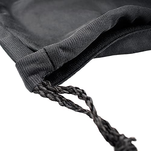 MiDube 18.5" x 16.5" Storage Bag for Helmet, Carrying Case for Motorcycle Riding Bicycle Sports Multi-purpose Locking Drawstring Bags 47 x 42 cm Black - Image 3