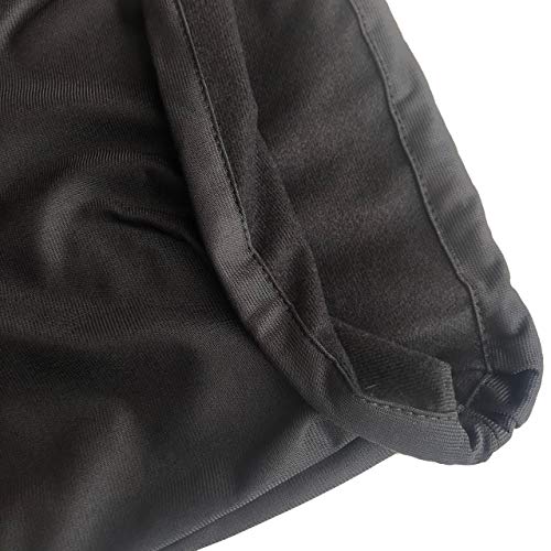 MiDube 18.5" x 16.5" Storage Bag for Helmet, Carrying Case for Motorcycle Riding Bicycle Sports Multi-purpose Locking Drawstring Bags 47 x 42 cm Black - Image 4