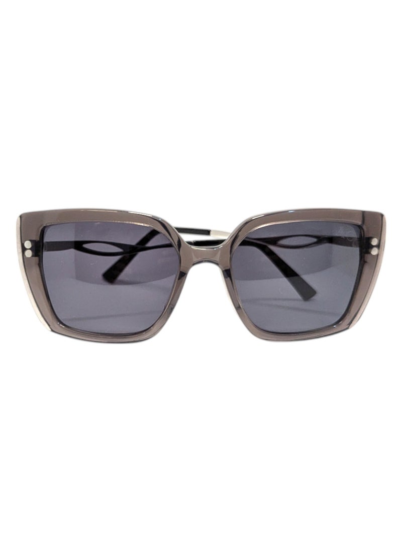 Armando Cavelli - Authentic Armando Cavelli sunglasses, crafted from carefully selected premium acetate for a luxurious look and longevity with extensive use. This model combines modernity and classic style, with a raw grey acetate front and silver -plated metal temples to complete your luxury look. Comes with premium polymer lenses offer UV400 protection in a grey. - Image 1