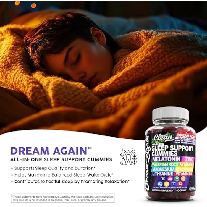 Clean Nutraceuticals Clean Nutra Melatonin Gummies 10mg | Sleep Aid Valerian Root L-Theanine Vitamin B6 C Lemon Balm Magnesium Hibiscus Beta Carotene Saffron & Chamomile Rest Support Supplement Raspberry Flavor - Image 4