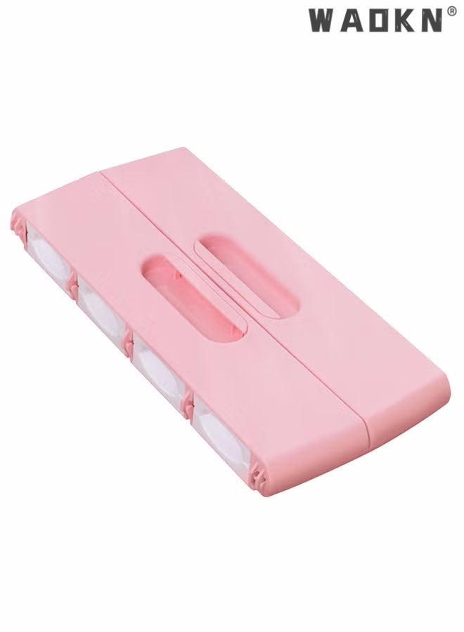 WAOKN Auto Dumpling Maker Set,Wrap 8 at A Time,Plastic Dough Press Pastry Tool Pressing Pie Ravioli Mould Cooking Molds for DIY Making Perfect Dumplings That Make Your Job Easier Jiaozi Molds Kitchen Tools - Image 4