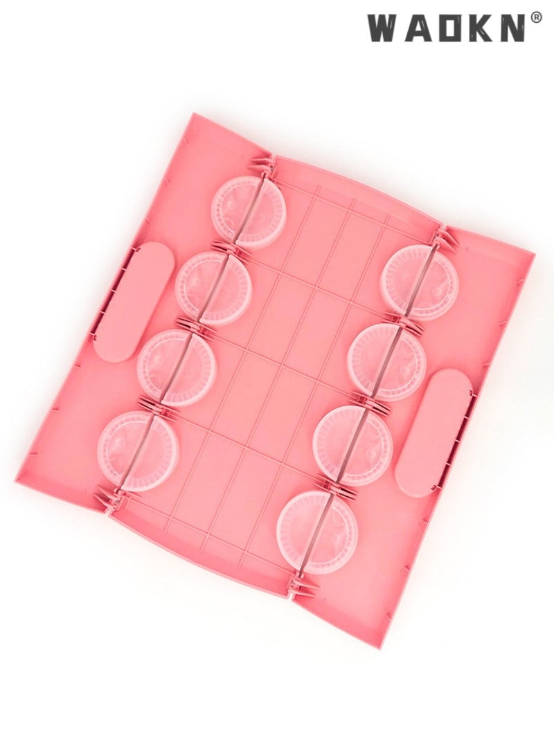 WAOKN Auto Dumpling Maker Set,Wrap 8 at A Time,Plastic Dough Press Pastry Tool Pressing Pie Ravioli Mould Cooking Molds for DIY Making Perfect Dumplings That Make Your Job Easier Jiaozi Molds Kitchen Tools - Image 5