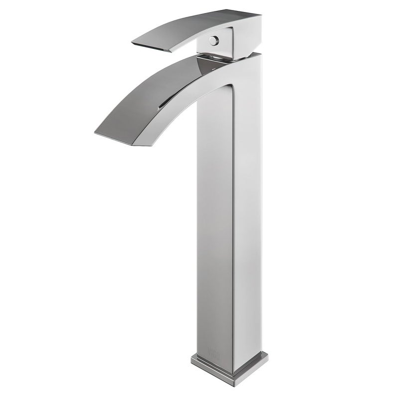 Vigo VG03007 Duris 12 GPM 12 H Single Handle Single Hole Vessel Bathroom Faucet  Chrome - Image 1