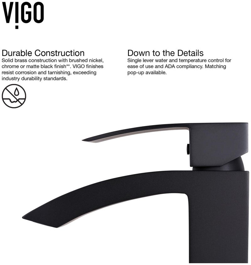 Vigo VG03007 Duris 12 GPM 12 H Single Handle Single Hole Vessel Bathroom Faucet  Chrome - Image 4
