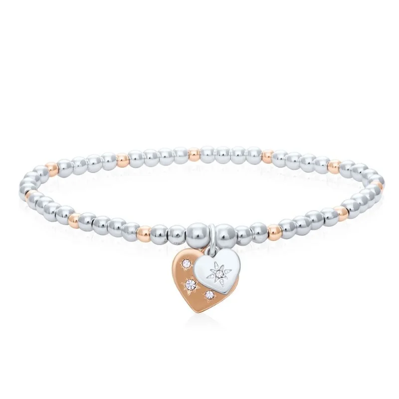 BUCKLEY LONDON BUCKLEY LONDON WISH BRACELET DUO - WISH FEATHER BCT + HEART DUO BCT
