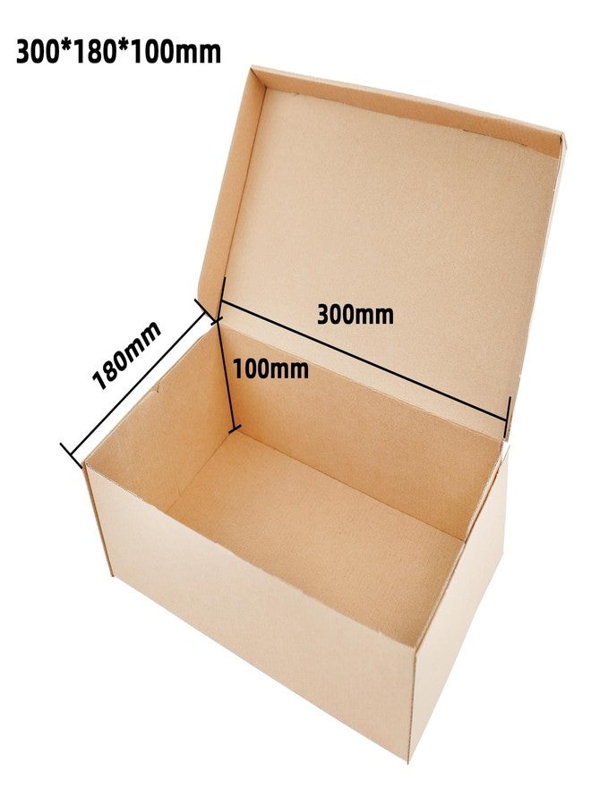 STRBOXONG Cardboard Shoe Boxes with Lid, 11.81x7.08x3.94, Multi-Purpose Storage Box for Home Office Organization Containers, Foldable Cardboard Carton, Gift Parcel (Pack of 5) - Image 2